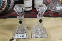 Pair of Lismore Waterford Crystal Candlesticks