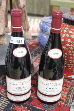 2 Bottles 2016 Domaine Louis Boillot et Fils Volnay Les Grands Poisots