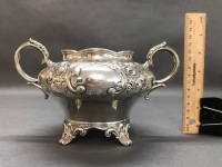 Antique Victorian Sterling Silver 4 Piece Tea & Coffee Set - 22