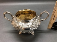 Antique Victorian Sterling Silver 4 Piece Tea & Coffee Set - 26