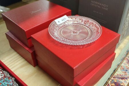 4 x Boxed Baccarat Arabesque Desert Plates