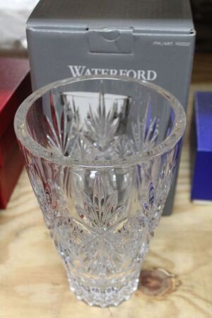 2 x Boxed Waterford Crystal 10' Normandy Vases