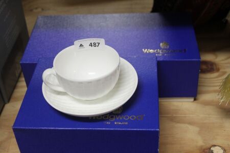 6 x Boxed Wedgwood Night and Day Cups and Saucers