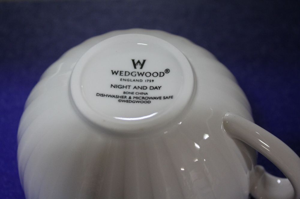 6 x Boxed Wedgwood Night and Day Cups and Saucers