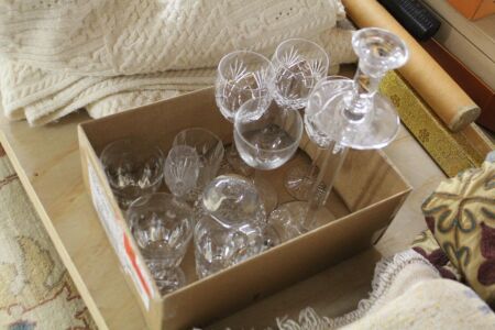 Asstd Box Lot of Crystal inc. Baccarat