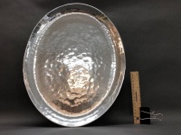 Don Sheil Hand Raised Oval Serving Platter and Chilean Silver Serving Platter with Handle - 6