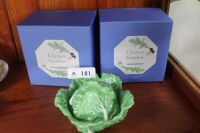 2 x In Box Wedgwood Chelsea Garden Cabbage Pots