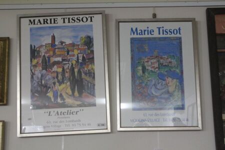 Pair of Framed Marie Tissot Posters