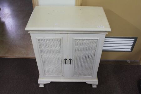 Small 2 Door White Cupboard