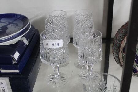 2 + 4 Tyrone Crystal Glasses