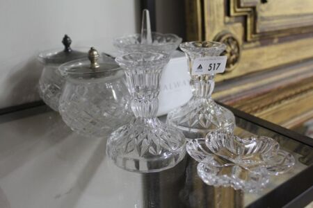 Asstd Lot of Galway and Stuart Crystal Pieces