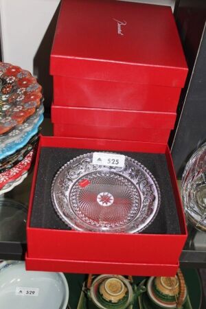 4 x Boxed Baccarat Arabesque Desert Plates