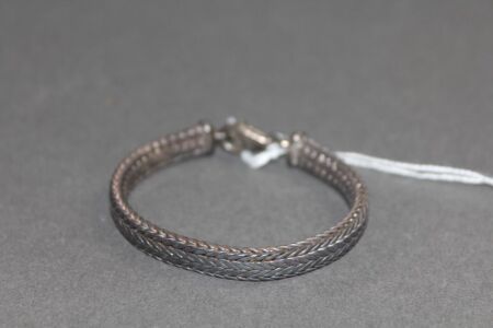 Vintage Heavy Sterling Silver Braided Bracelet - App. 36g