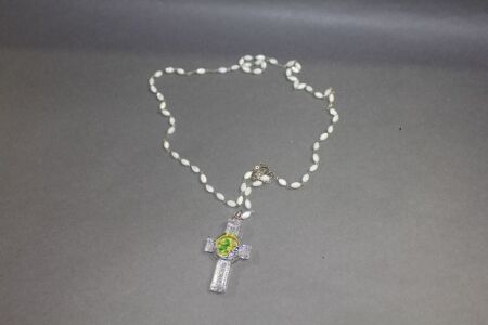 Waterford Crystal Spirituality Celtic Rosary Beads in Box