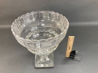 Early 19th Century Large Kettledrum Style Cut Glass Bowl - 2
