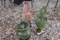 3 x Assorted Terracotta Garden Urns - 2