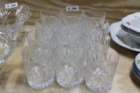 12 x Galway Crystal Whiskey Tumblers