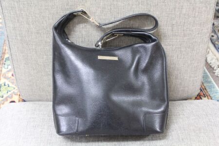 Vintage Gucci Black Leather Handbag