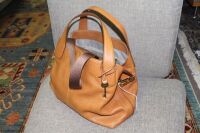 Fossil Tan Leather Handbag with Crossbody Strap - 2