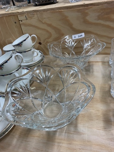 2 x Waterford Marquis Crystal Bowls