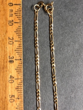 9k Yellow Gold Chain - App. 2.4g