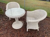 3 Piece S2DIO Poly Wicker CafÃ© Set - 2