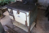 Saxon No.1 Enamelled Wood Stove in Cream for Restoration - 2