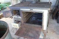 Saxon No.1 Enamelled Wood Stove in Cream for Restoration - 3