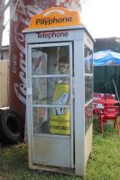 Original Telcom Payphone Booth, Phone and Mannequin - 2