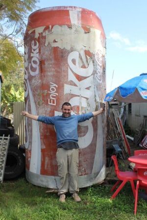 Huge Fibreglass Coca Cola Can Cold Room/Servery