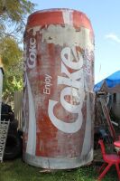 Huge Fibreglass Coca Cola Can Cold Room/Servery - 2