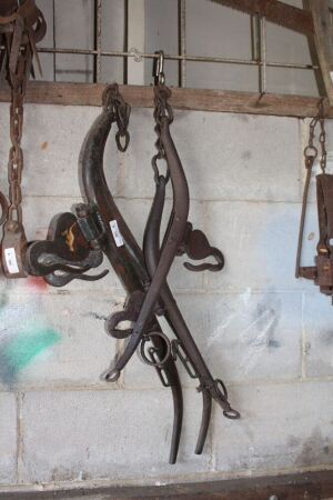 2 Sets of Vintage Horse Hames - Both Marked