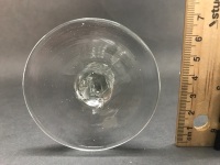Rare 18th Century Facet Stemmed Glass - 3