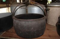 Antique Cast Iron Kenrick & Sons 3 Gallon Cook Pot - No Lid - 2