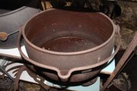 Antique Cast Iron Kenrick & Sons 10 Gallon Cook Pot - No Lid - 2