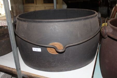 Antique Cast Iron Kenrick & Sons 12 Gallon Cook Pot - No Lid