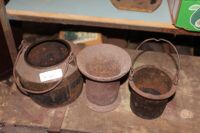 Cast Iron Glue Pot and Mortar - 2