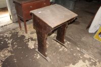 Vintage Single Timber School Desk - 2