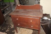 Vintage 2 Drawer Silky Oak Dresser