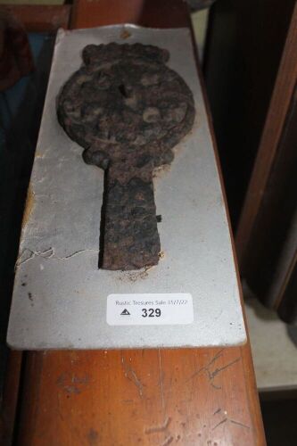 Antique Cast Iron Grave Marker