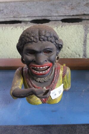 Cast Iron Dinah Character Money Box