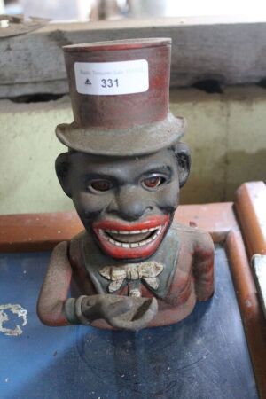 Cast Iron Jolly Character Money Box