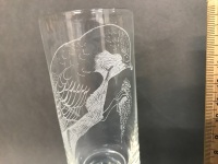 4 Hand Decorated Champagne Flutes - Robert Melville - 3