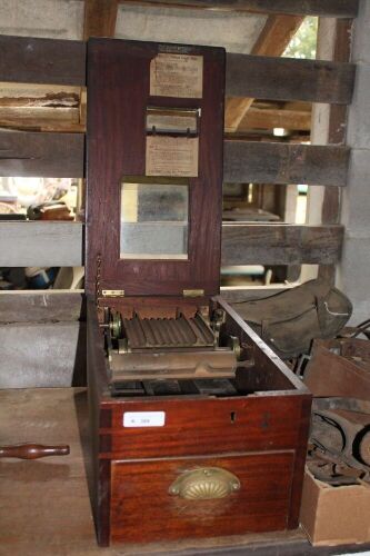 Antique Mahogany Shop Cash Register