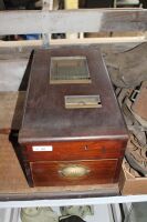 Antique Mahogany Shop Cash Register - 3