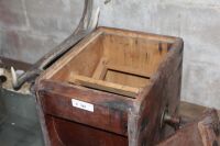 Antique Cherry & Sons Gisborne VIC Timber Box Butter Churn - 4