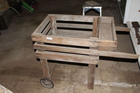 Vintage Timber Laundry Trolley