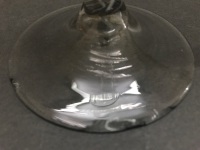 18th Century Opaque Twist Stem Glass As Is + Engraved Cordial Glass - 4