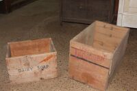 2 Vintage Timber Crates, Nutters Dairy Soap & Lactogen - 3