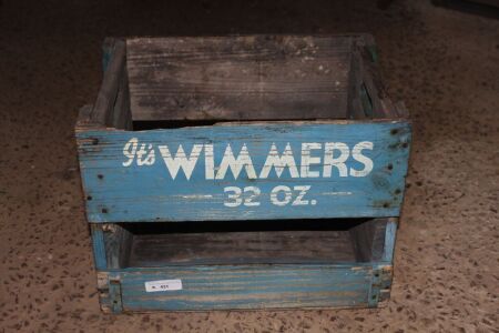 Vintage Wimmers 32oz Timber Crate